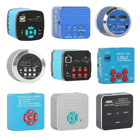 55MP 48MP 24MP 60FPS 4K HDMI USB Type C Video Microscope Camera C MOUNT Microscopio Lab Phone Tablet