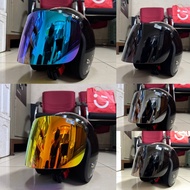 BOGO VISOR 3 BUTTON BLACK CAP VISOR HELMET SGV MS88 SGV 99 SGV99 SGV99ND CERMIN VISOR MHR VISOR BOGO