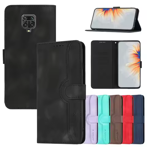 Flip Cases For Redmi Note 9S Cover on For Xiaomi Redmi 9C NFC 9AT 9A 9T Note9 9 Pro Max Magnetic Sta
