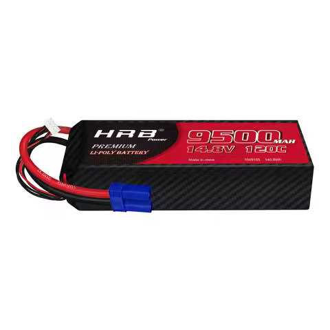 HRB 1PCS 9500mah Lipo 3S 4S 6S Battery 11.1V 14.8V 22.2V Lipo 50C 60C XT60 T for RC Car truck Drone 