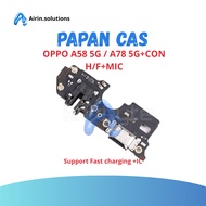 CHARGING BOARD ORIGINAL OPPO A58 5G CHARGER PCB/ A78 5G/ + AC H/F + MIC