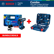 BOSCH [COMBO] GSR 1000 Cordless Drill Driver - 06019F40L1 + BOSCH 108-In-1 Household Tool Kit - 2607