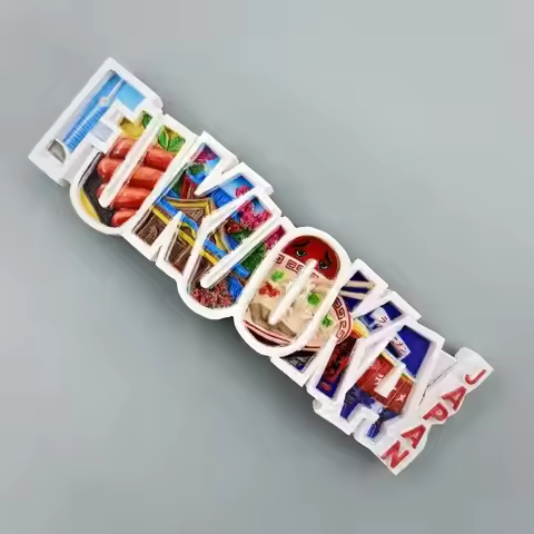 Fukuoka, Japan Creative Cartoon Anime Cultural Landscape Letter Decoration Tourist Souvenir Magnetic