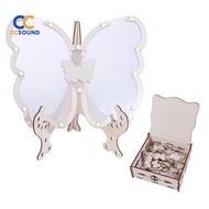 CCSD- Wedding Guest Book Wooden Wedding Guest Book Wooden Butterfly Guest Book Alternative for Weddi