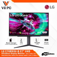 LG 27GR93U-B 27" UltraGear UHD(3840x2160)/16:9/IPS/144Hz/1ms/HDR400/GSYNC/AMD FreeSync Premium/Adjus