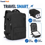 25L Travel Backpack 15.6 Inch Laptop Bag with Shoe Compartment Wet Dry Separation Beg Galas Travel L