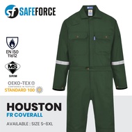 Houston Coverall 1" Reflector - Fire Resistance Coverall (FRC) PPE With Silver Reflector ISO11612