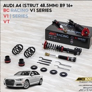 AUDI A4 (STRUT 48.5MM) B9 16+ BC Racing V1 Series High Low Soft Hard Adjustable Absorber