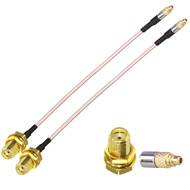 TUOLNK SMA to MMCX Cable SMA Female to MMCX Male RG316 Coax Cable 6inch(15cm) MMCX to SMA WiFi Anten