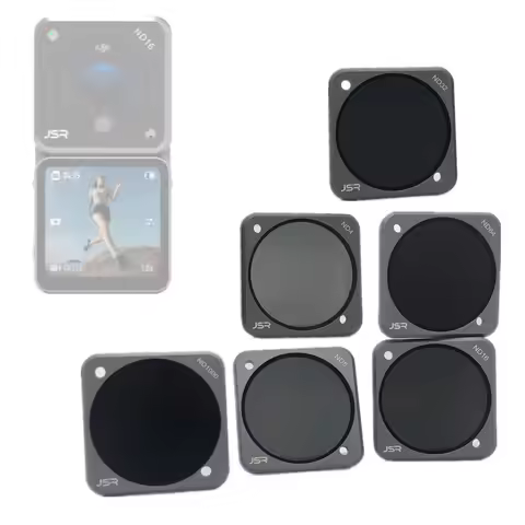 Glass ND4 ND8 ND16 ND32 ND64 ND1000 ND Filter Neutral Density Protector Cap for DJI Action 2 Camera 