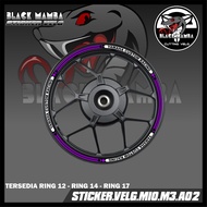 MIO M3 RIM STICKER - MIO M3 A02 TIRE VARIATION LIST STICKER