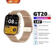 MIONE GT20 Smart Watch 8 Metal Strap For Men Women Fitness Sports Smartwatch 9 Bluetooth Call Smart 