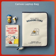 Snoopy for  Laptop Bag Pouch Cute for 11 inch Tablet Liner 11 13 Inch   Handheld Snoopy   Laptop Bag Pouch 史努比可爱平板内胆包11 13寸手拿笔记本电脑包