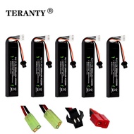 TERANTY 5PCS Water Gun Lipo Battery 3S 11.1V 2000mAh 30C 452096 for AKKU ni Airsoft BB Air Pistol Electric Toys Guns RC