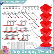 E7-121 Piece Pegboard Hooks Set,Pegboard Accessories with Metal Hooks, Peg Board Organizer Accessori
