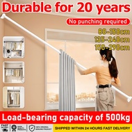 [24 hours delivery] curtain rod extendable length 80-290cm no drill curtain telescopic pole shower c