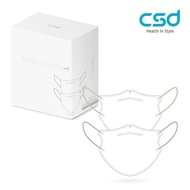 【CSD中衛】3D立體醫療口罩simply white-2024春夏款（30片/盒）
