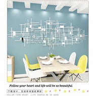 Creative Nordic Simple Wall Stickers 3D Acrylic Mirror Wall Stickers Living Room Bedroom Dining Room Decorative Layout Wall Stickers