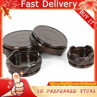 Decoration Base Solid Wood Carving round Rosewood Crafts Teapot Vase Bonsai Buddha Statue Stone Head