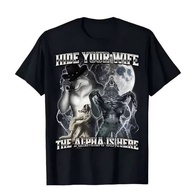 If They Talk Behind Your Back Fart T-Shirt - Funny European and American Wolf Pattern T-Shirt
