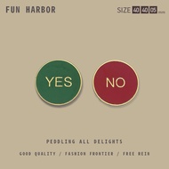 YES or NO Coin / Double Sided Decision Coin / Acrylic Case / Make Decision Coin / Metal Coins Creati