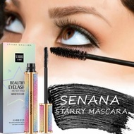 SENANA Starry Galaxy Mascara Waterproof Long Lasting Smudge Proof Silk Fiber Lashes Curled Volume Mascara