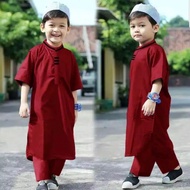 (READY)Pakaian Muslim anak lelaki/Stelan Koko Anak IQBAL Koko Set Termurah Baju anak muslim wear kanak kanak lelaki