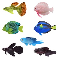 Aquarium decorations luminous silicone simulation clown fish fake fish ocean tropical fish goldfish 