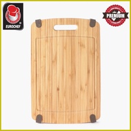 ▥ ☫ ◿ Eurochef Non Slip Bamboo Cutting Board Wooden Food Serving Tray Chopping Board Strong and Dur