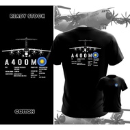 Malaysia Air Force A400M Jet Fighter Special Force Pattern Unisex T-Shirt