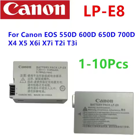 Original NEW 1120mAh LP-E8 LPE8 LP E8 Camera Battery For Canon EOS 550D 600D 650D 700D X4 X5 X6i X7i