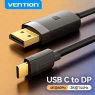 Vention 4K USB C to DP Cable USB Type C to 8K/60Hz DisplayPort Cable for iPhone Tablet PC Monitor La