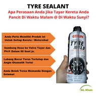 (Local Seller) Emergency Repair Tayar Pancit, Tyre Sealant Inflator, Tayar Kereta, Tayar SUV, Tayar 