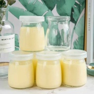 Jar Toples Kaca Kecil Beling Bening Murah Tebal Tutup Press Tekan Kedap Karet Putih Kapasitas 150ML