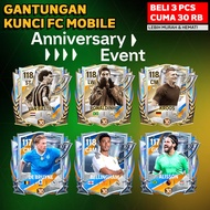 GANTUNGAN Football Player Keychain FC Mobile Anniversary Keychain Acrylic Keychain Accessories