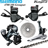 QWSAZ SHIMANO Tiagra 4700 2x10 Speed Groupset SL-4700 Left Right Shift Rear Front Derailleur CS-HG50