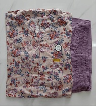 BAJU SETELAN WANITA MOTIF BUNGA BAHAN RAYON ONESET JUMBOO XL XXL