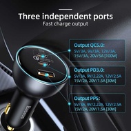 BASEUS 160W 140W PD 3.1 Car Charger Fast Charge QC 3.0 Charging