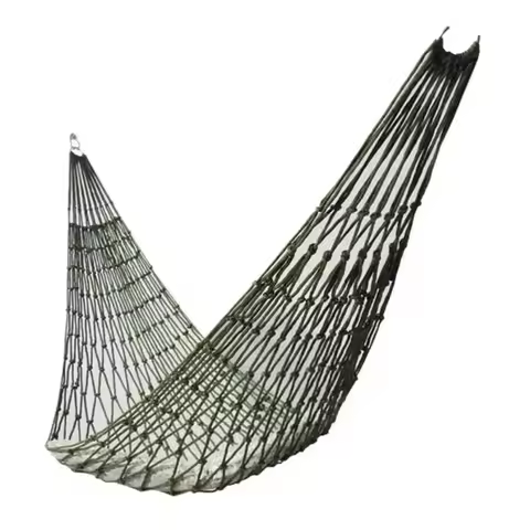 Outdoor Equipment Thick Mesh Camping Hammock Nylon Rope Single Hammock Mesh Hammock Nylon Rope Hammo