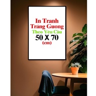 (50x70cm) PRINTED MIRROR PAINTINGS ON REQUEST - WOODEN WALL PAINTINGS WITH HIGH QUALITY COMPOSITE FR