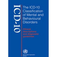 ICD-10 classification of mental and behavioural disorders