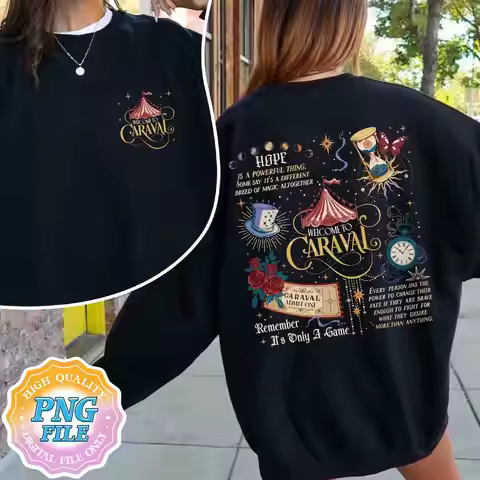Women Remember It's Only Game Sweatshirt Caraval Series Bookish Two-sided Pullover For Fans For Wome