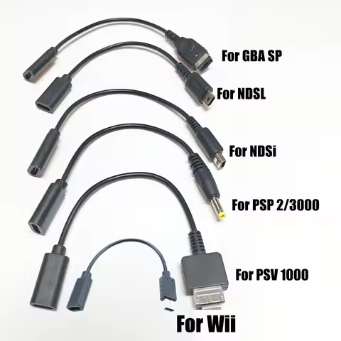 Type-C To 3DS/NDSI/NDSL/PSP 1/2/3000 PSV 1000/WII /GBA SP Charging Cable Game Console Charging Power