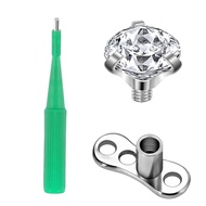 Disposable Biopsy Punch Sterile Biopsy Dermal Punch for Piercing, Stainless Steel Skin Piercing Tool