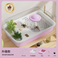 【升級款附水泵可淋浴沖背】烏龜缸 家用造景生態缸 中小型水族箱 陽台客廳龜龜飼養箱飼養缸 家用龜箱