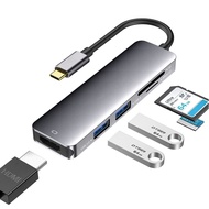 type-c擴充座USB3.0轉換器4k MacBook轉HDMI HUB 5合一讀卡機 type-c docking station USB3.0 converter 4k MacBook to H
