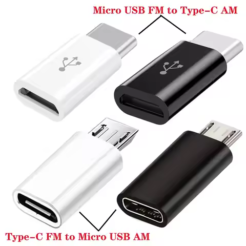 Type C to Micro USB Adapter,Micro USB to USB C OTG Adapter for Samsung Galaxy, LG, Moto Type C and M