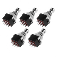 3PDT Pedal Switch ON/ON Locking Mechanism Locking Button Design 5-piece Pack