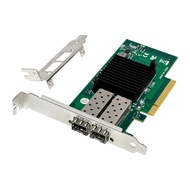 Mega Network Card PCIE X4 Luminous Port X520-DA1 X520-SR1 82599EN 10G SFP Server