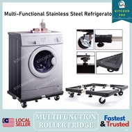 𝐊𝐈𝐓𝐂𝐇𝐄𝐍 𝐏𝐑𝐎 | Moveable Washing Machine Stand Fridge Base / Heavy Appliance Mobility Roller Trolley / Stand With Wheels